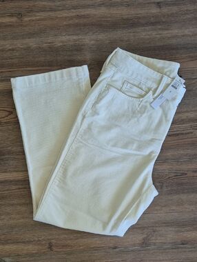 Talbots Cream Corduroy Pants